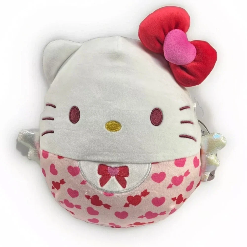 Squishmallows Hello Kitty Plush Valentine's Day Wings Bow‎ 10 inch
